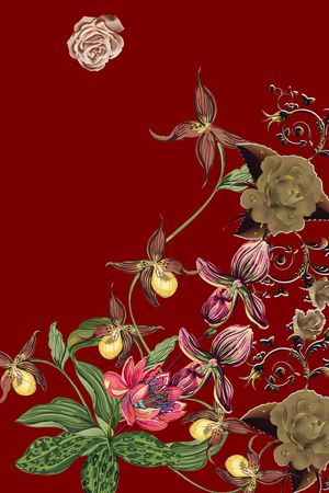 定位花印花华亿平台图片