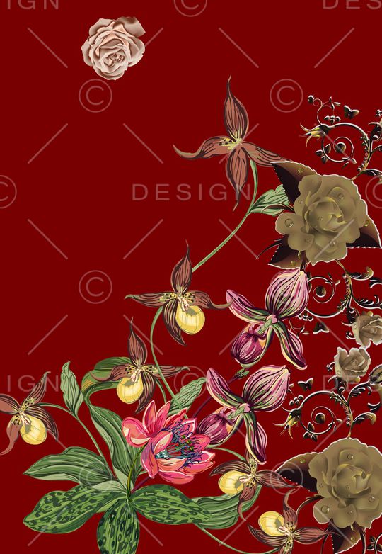 定位花印花华亿平台图片