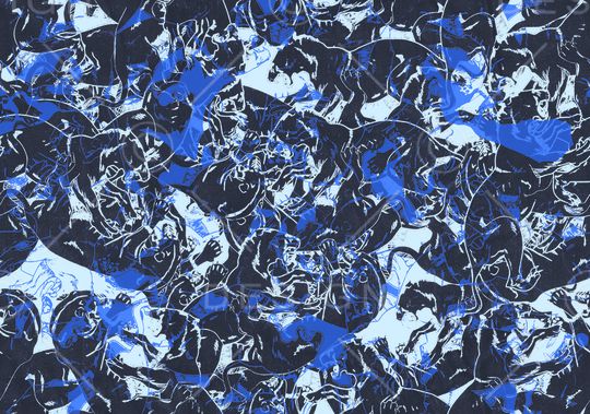 抽象印花华亿平台图片