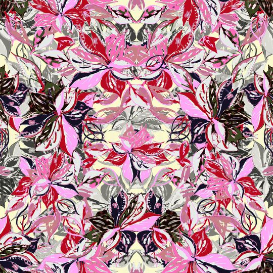 绿植树叶印花华亿平台图片