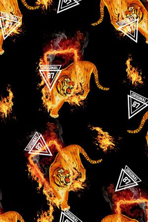 抽象印花华亿平台图片