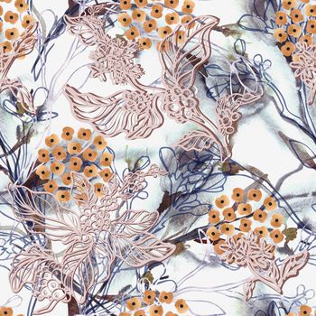 1102095-抽象水彩花底纹色块花簇线条乱花-