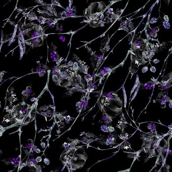 1102224-满地枝蔓松果线描花朵-2