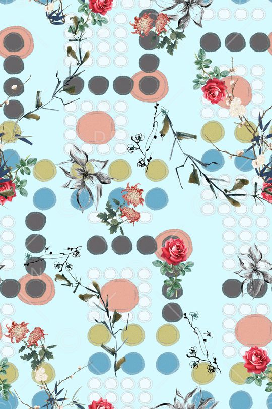 小碎花印花华亿平台图片