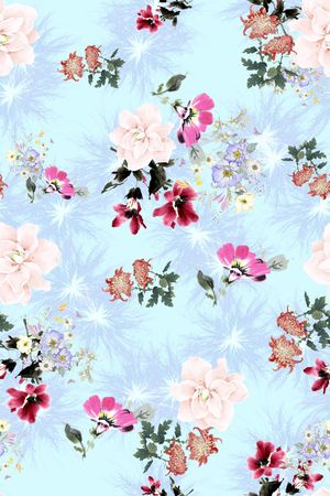 小碎花印花华亿平台图片