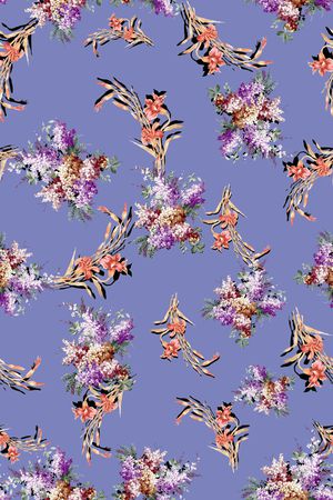 小碎花印花华亿平台图片