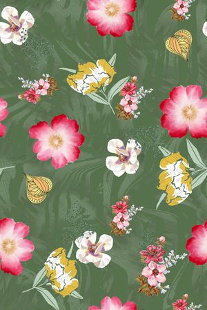 小碎花印花华亿平台图片