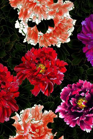 线条印花华亿平台图片