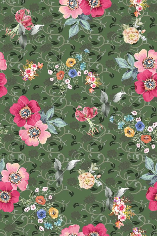 小碎花印花华亿平台图片