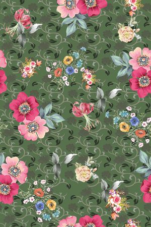 小碎花印花华亿平台图片