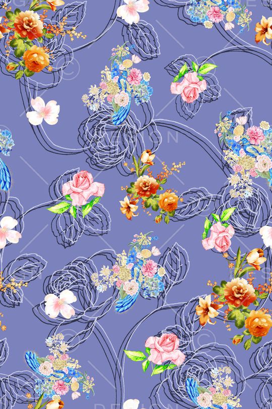 小碎花印花华亿平台图片