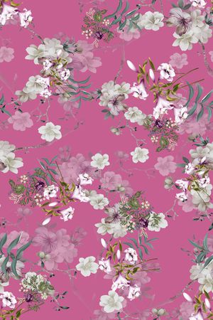 小碎花印花华亿平台图片