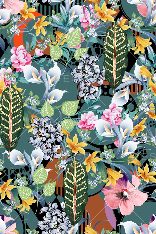 小碎花印花华亿平台图片