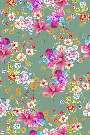 小碎花印花华亿平台图片