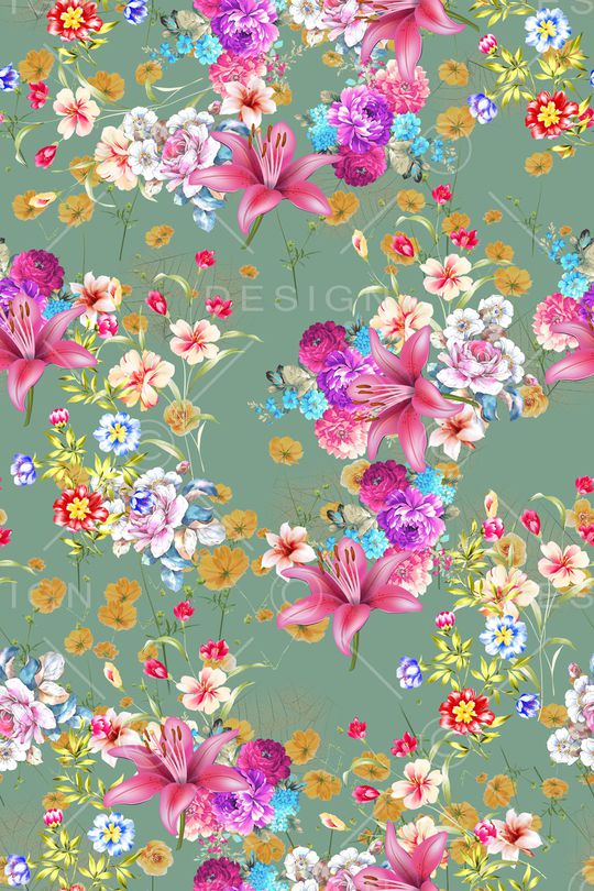 小碎花印花华亿平台图片