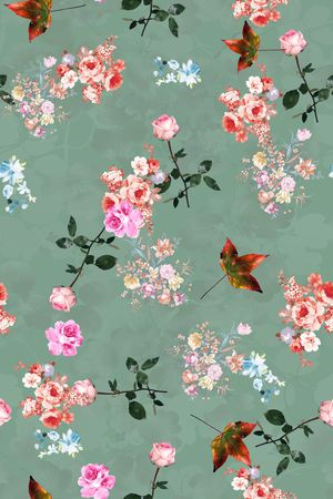 小碎花印花华亿平台图片