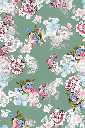 小碎花印花华亿平台图片