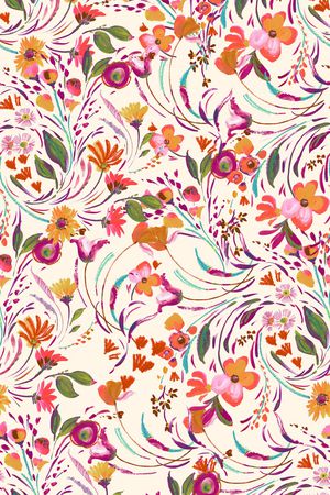 小碎花印花华亿平台图片