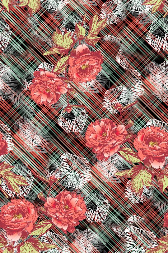 条纹印花华亿平台图片