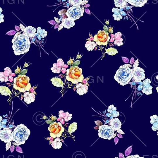 小碎花印花华亿平台图片