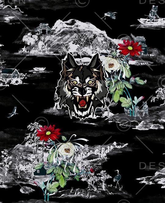 定位花印花华亿平台图片