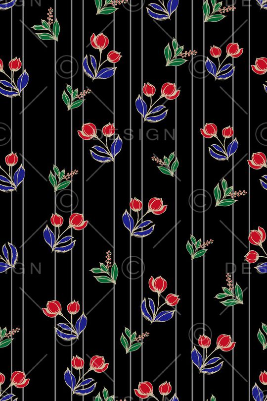 小碎花印花华亿平台图片