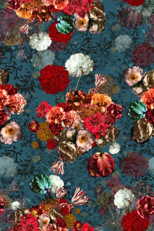 复古印花华亿平台图片