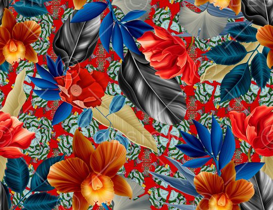 抽象印花华亿平台图片