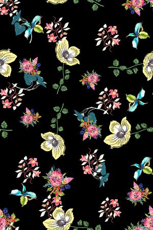 小碎花印花华亿平台图片