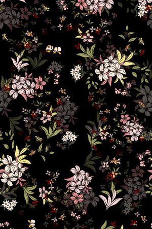 连衣裙印花华亿平台图片