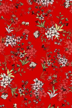 连衣裙印花华亿平台图片