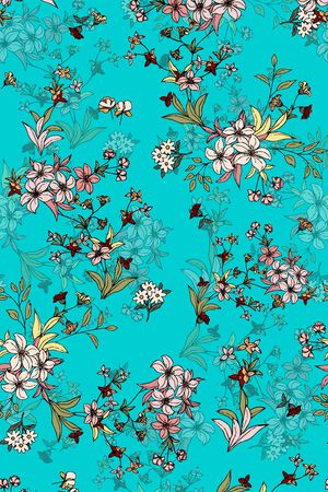 连衣裙印花华亿平台图片