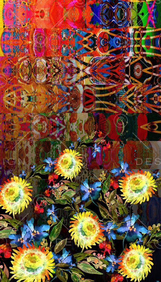 连衣裙印花华亿平台图片