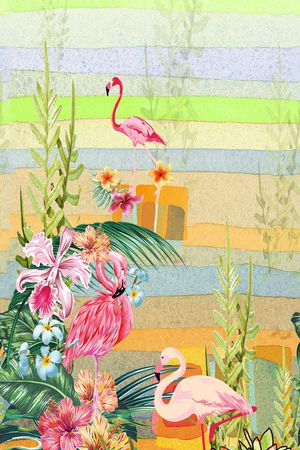 卡通动物印花华亿平台图片