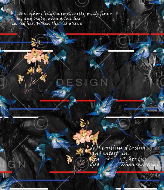 动物花卉印花华亿平台图片