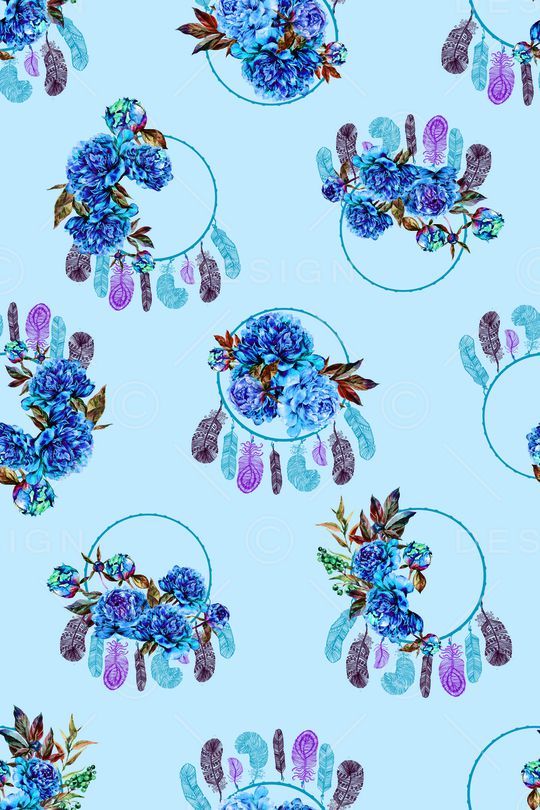 抽象花卉印花华亿平台图片