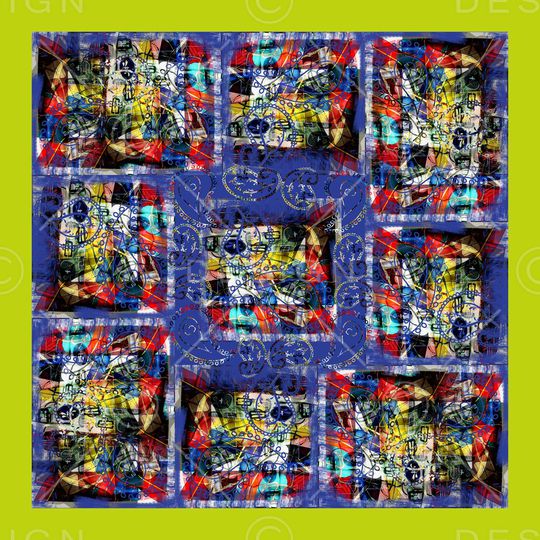 格子印花华亿平台图片