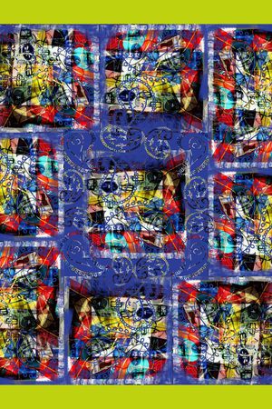 格子印花华亿平台图片