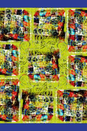 格子印花华亿平台图片