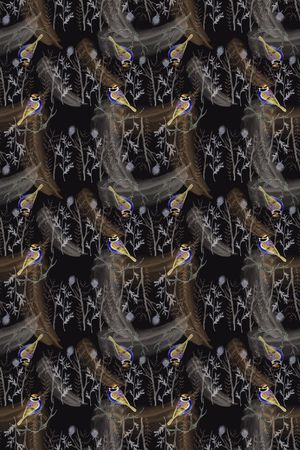 树枝印花华亿平台图片