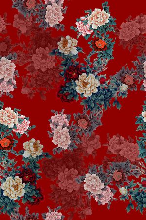 中国风印花华亿平台图片