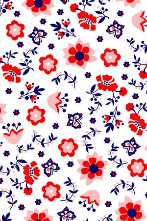 小碎花印花华亿平台图片