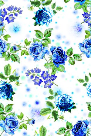 彩底花卉印花华亿平台图片