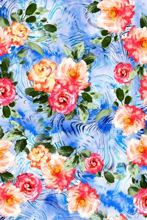 花卉印花华亿平台图片