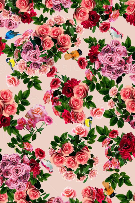 鲜花印花华亿平台图片