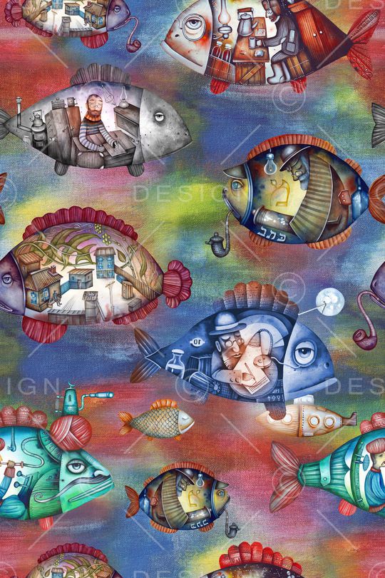 鱼印花华亿平台图片