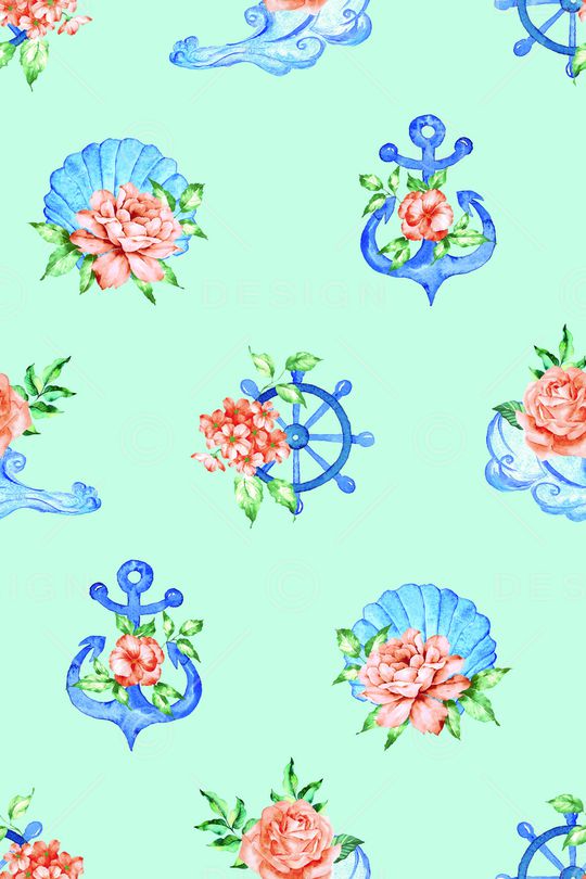 水彩花卉印花华亿平台图片