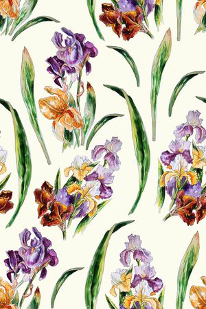 手绘花卉印花华亿平台图片