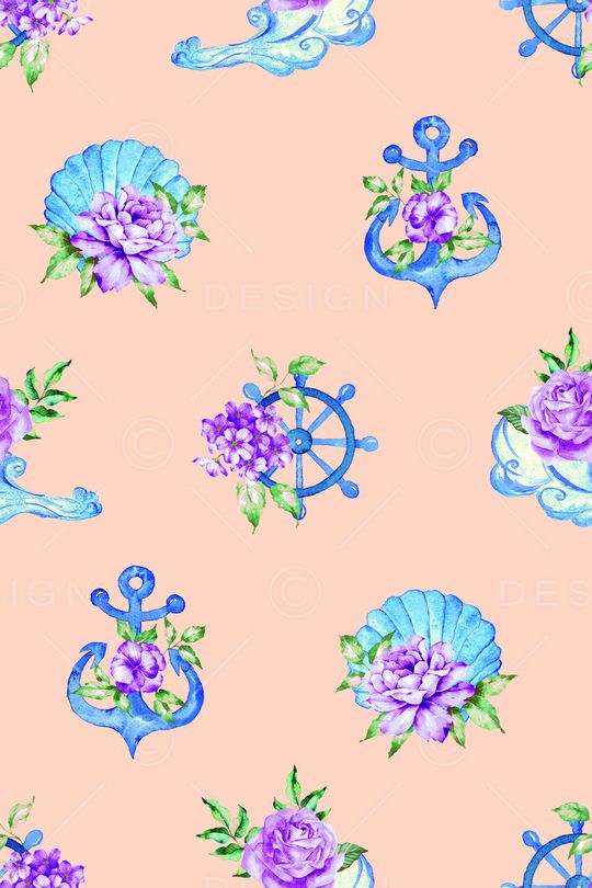 水彩花卉印花华亿平台图片