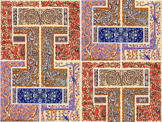 古典花纹印花华亿平台图片